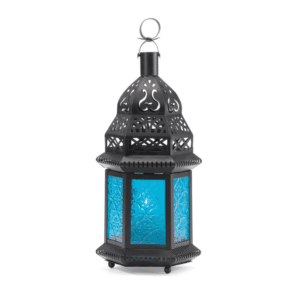 GLASS MOROCCAN STYLE LANTERN